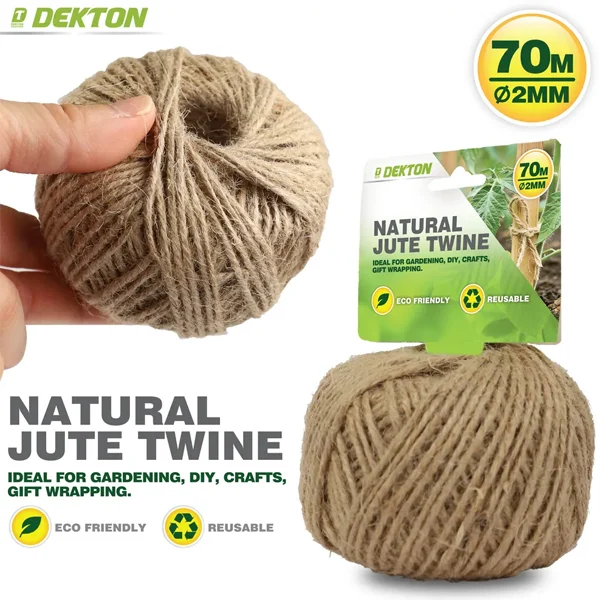 Dekton Natural Jute Twine 2mm X 70m