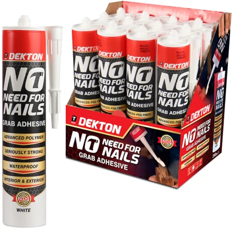 Dekton No Need For Nails Advanced Polymer White Grab Adhesive 290ml