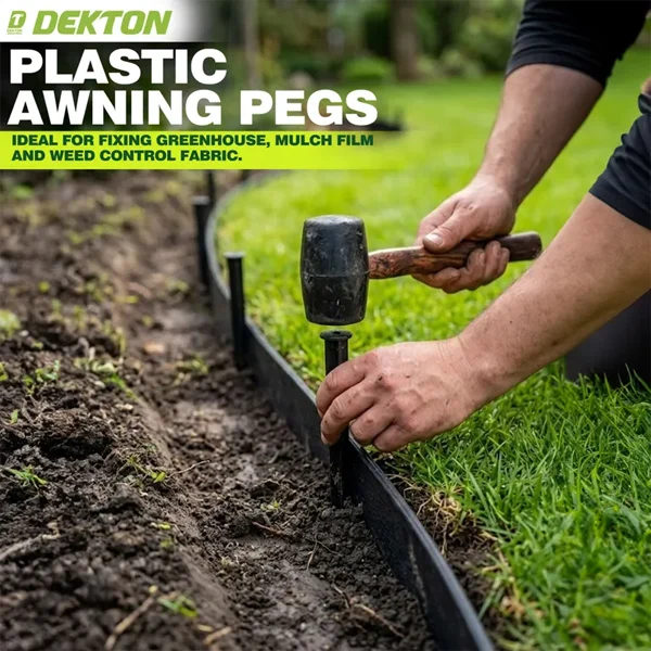 Dekton Plastic Awning Pegs 15cm 6 Pack