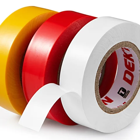 Dekton PVC Tape Extra Strong Assorted Colours 3 Pack