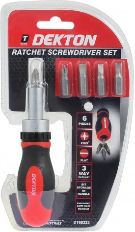 Dekton Ratchet Screwdriver Set