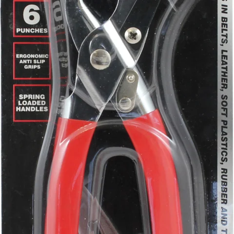 Dekton Revolving Punch Pliers With Ergonomic Anti Slip Grips & Spring Loaded Handles