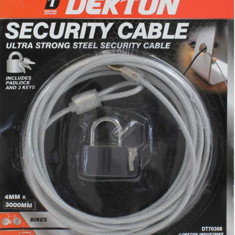 Dekton Security Cable And Lock
