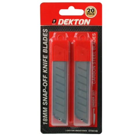 Dekton Snap-Off Knife Blades 18mm 20pc