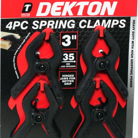 Dekton Spring Clamps 3" 4 Pack