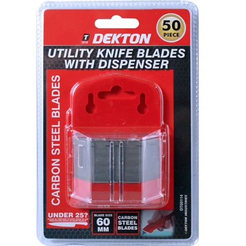 Dekton Utility Knife Blades 60mm With Dispenser 50pc