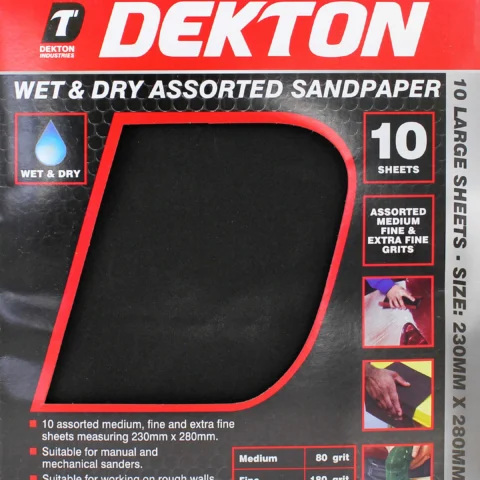 Dekton Wet & Dry Assorted Sandpaper