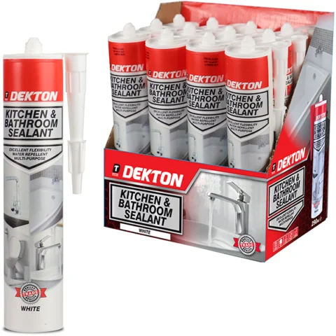 Dekton White Kitchen & Bathroom Sealant 290ml