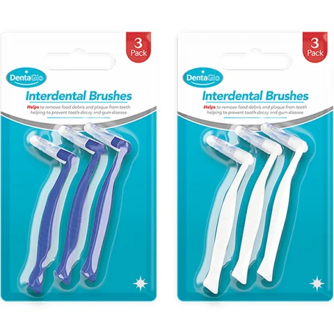 Dentaglo Interdental Brushes 3 Pack Assorted Colours