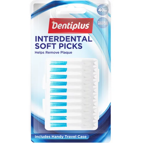 Dentiplus Interdental Soft Picks 40 Pack