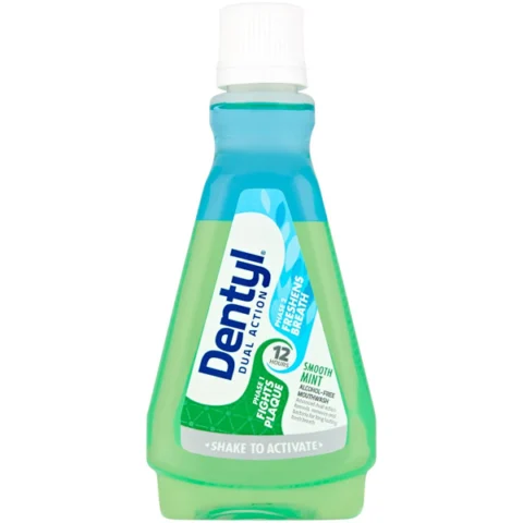 Dentyl Dual Action Smooth Mint Mouthwash 100ml