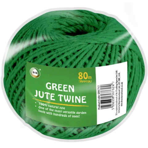 DID 100% Natural Green Garden Jute Twine 80m