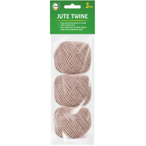 DID 100% Natural Jute Twine 40m 3 Pack