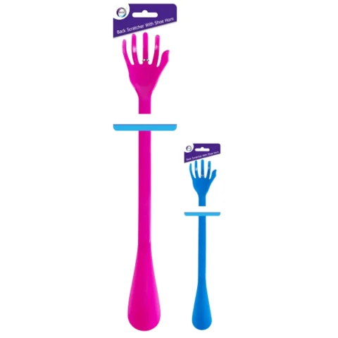 DID 2-In-1 Back Scratcher With Shoe Horn 49cm Assorted Colours