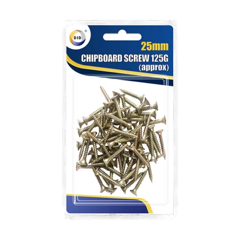 DID 25mm Chipboard Screws 125g