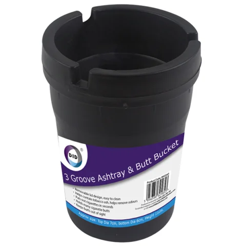 DID 3 Groove Ashtray & Butt Bucket