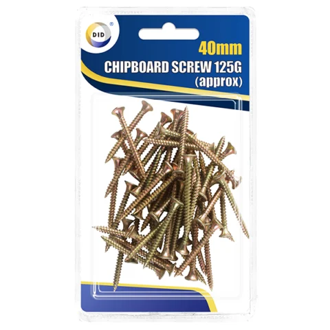 DID 40mm Chipboard Screw 125g