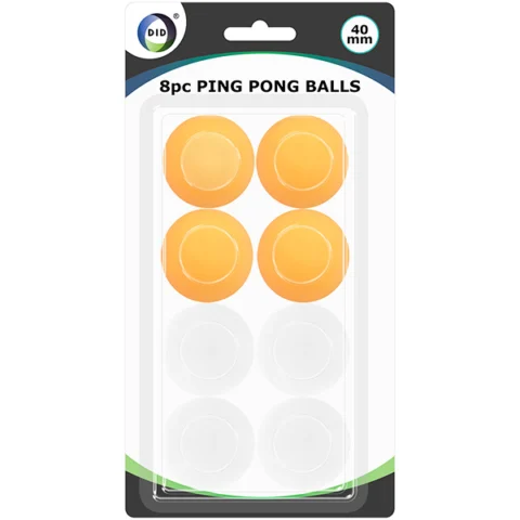 DID 40mm Ping Pong Balls Assorted Colours