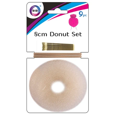DID 8cm Hairbun Donut Set 9pc