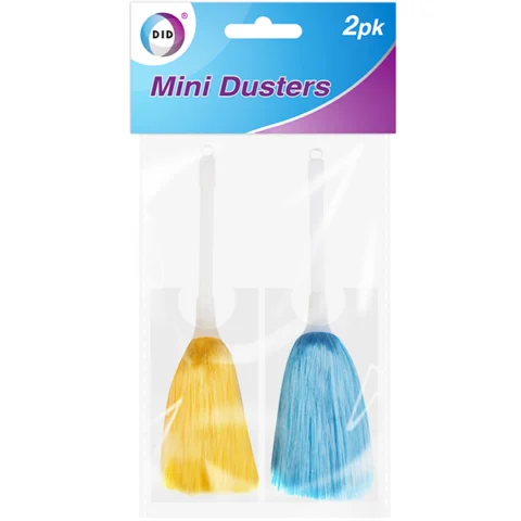 DID Assorted Colour Mini Dusters 2 Pack