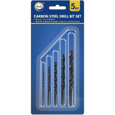 DID Carbon Steel Drill Bit Set 5 Pack