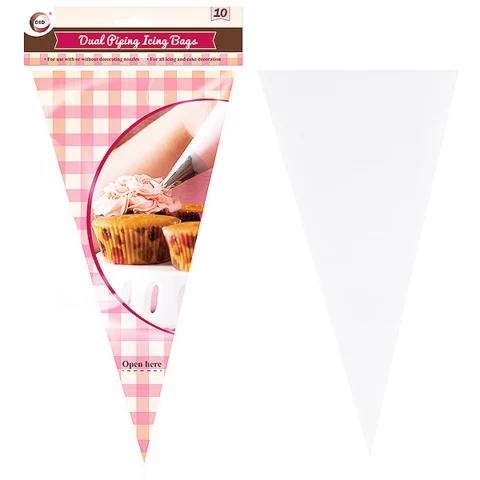 DID Dual Piping Icing Bags 10 Pack