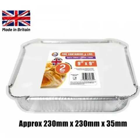 DID Foil Containers & Lids 2 Pack 9"