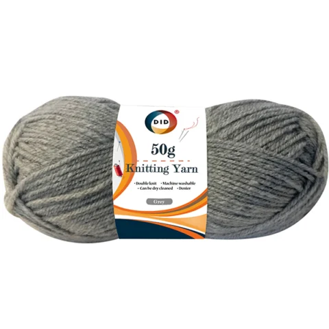 DID Grey Knitting Yarn 50g