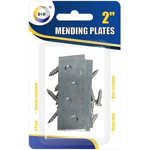 DID Heavy Duty Mending Plates 2" 4 Pack