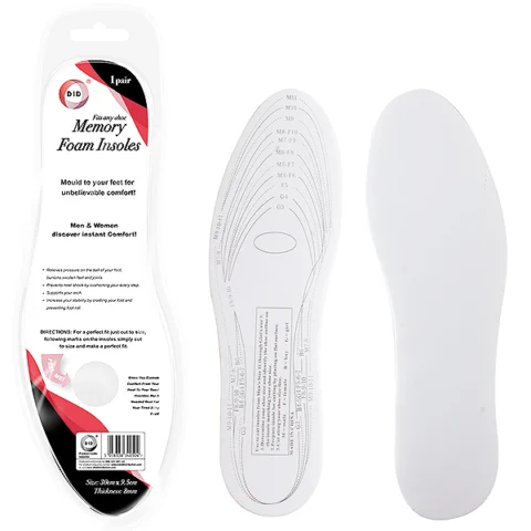 DID Memory Foam Insoles 1 Pair
