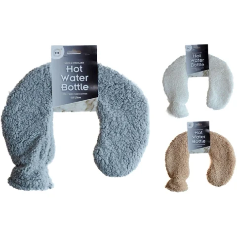 DID Neck & Shoulder Hot Water Bottle 1.5L Assorted Colours