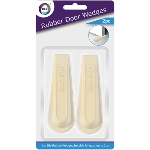 DID Non-Slip Rubber Door Wedges 2pc