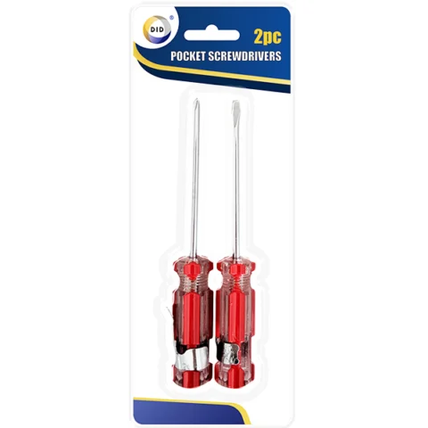 DID Pocket Slotted & Phillips Screwdrivers 2pc