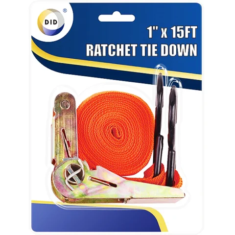 DID Ratchet Tie Down Set 1" X 15Ft