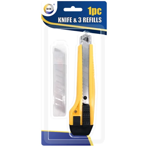 DID Retractable Utility Knife & 3 Refills Set