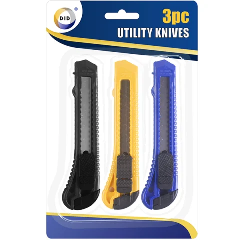 DID Retractable Utility Knives 3 Pack