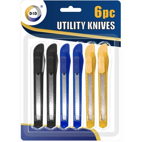 DID Retractable Utility Knives Set 6pc