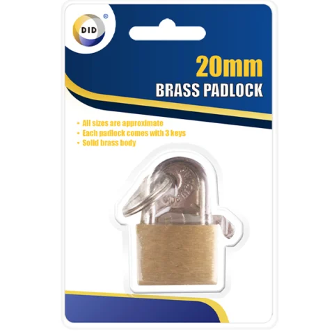 DID Solid Brass Padlock 20mm