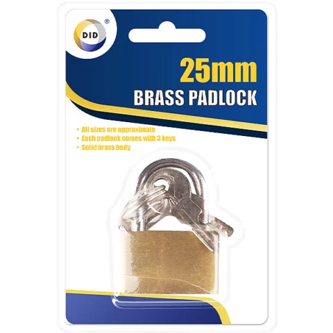 DID Solid Brass Padlock 25mm