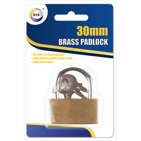 DID Solid Brass Padlock 30mm