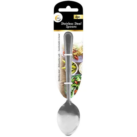 DID Stainless Steel Spoons 4pc