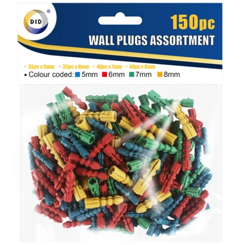 DID Wall Plugs Assortment 150 Pack