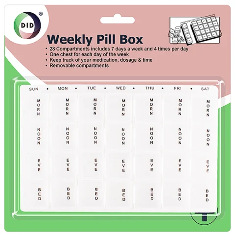 DID Weekly Pill Box