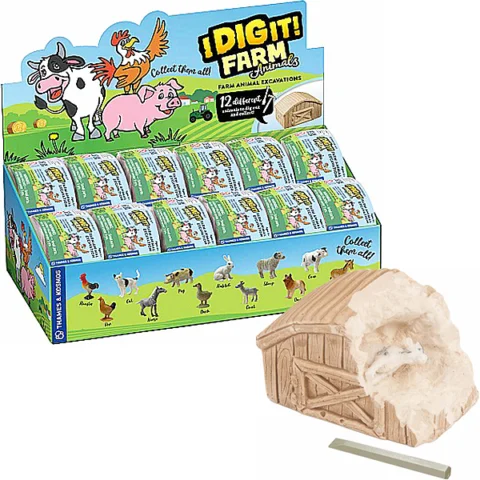 Dig It Farm Animal Excavation Play Set Assorted