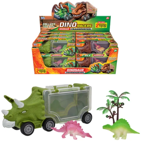 Dino Racers Dinosaur Transporter Vehicle Play Set Assorted