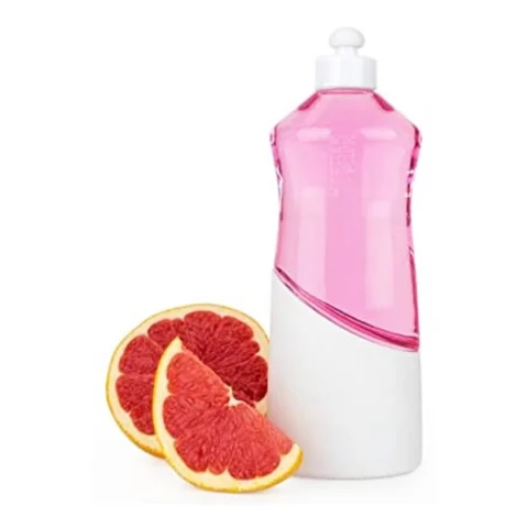 Dish Soap Reusable Bottle With 2 Refill Grapefruit Soaps