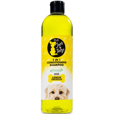 Dr J's Just 4 Dogs 2-In-1 Lemon Drizzle Conditioning Shampoo 500ml