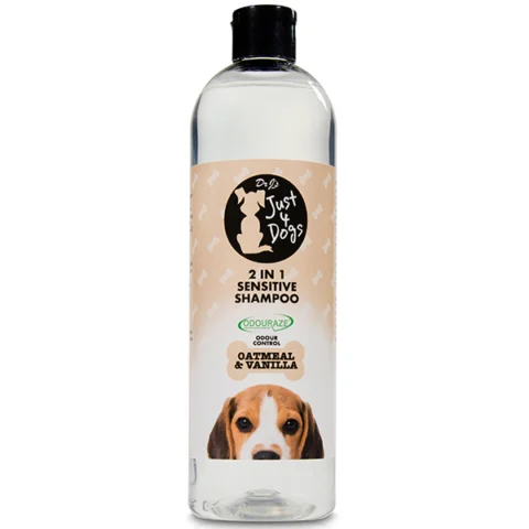 Dr J's Just 4 Dogs Oatmeal & Vanilla 2-In-1 Sensitive Shampoo 500ml