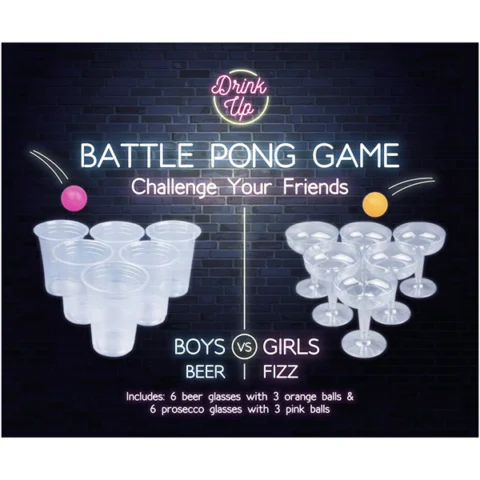 Drink Up Boys Vs Girls Battle Pong Game