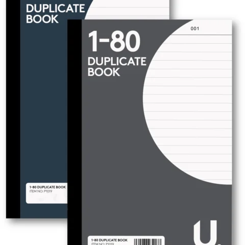 Duplicate Book 1-80 Pages 2 Assorted Colours